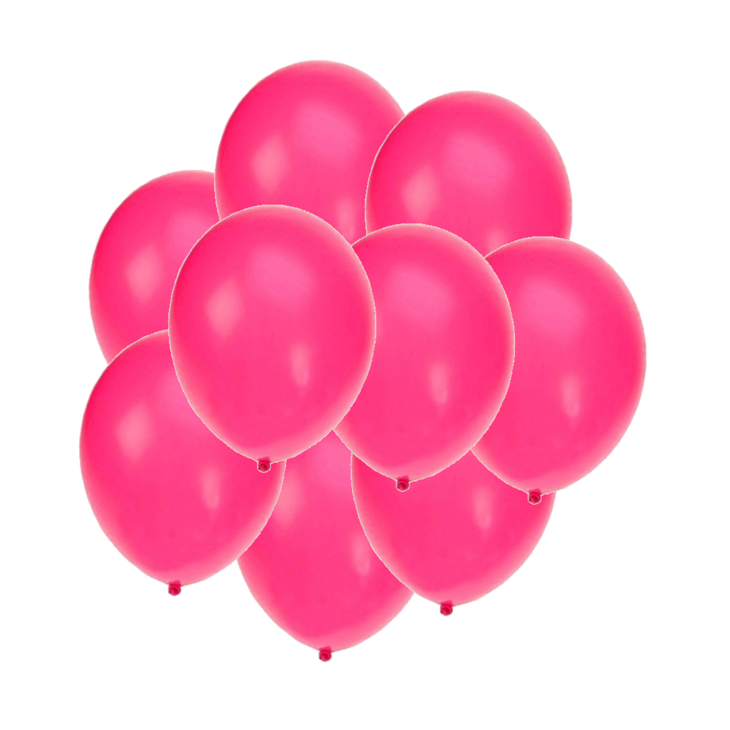 Bellatio decorations - Ballonnen knalroze/felroze 100x stuks rond 27 cm Top Merken Winkel